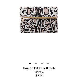 Claire V fold over clutch